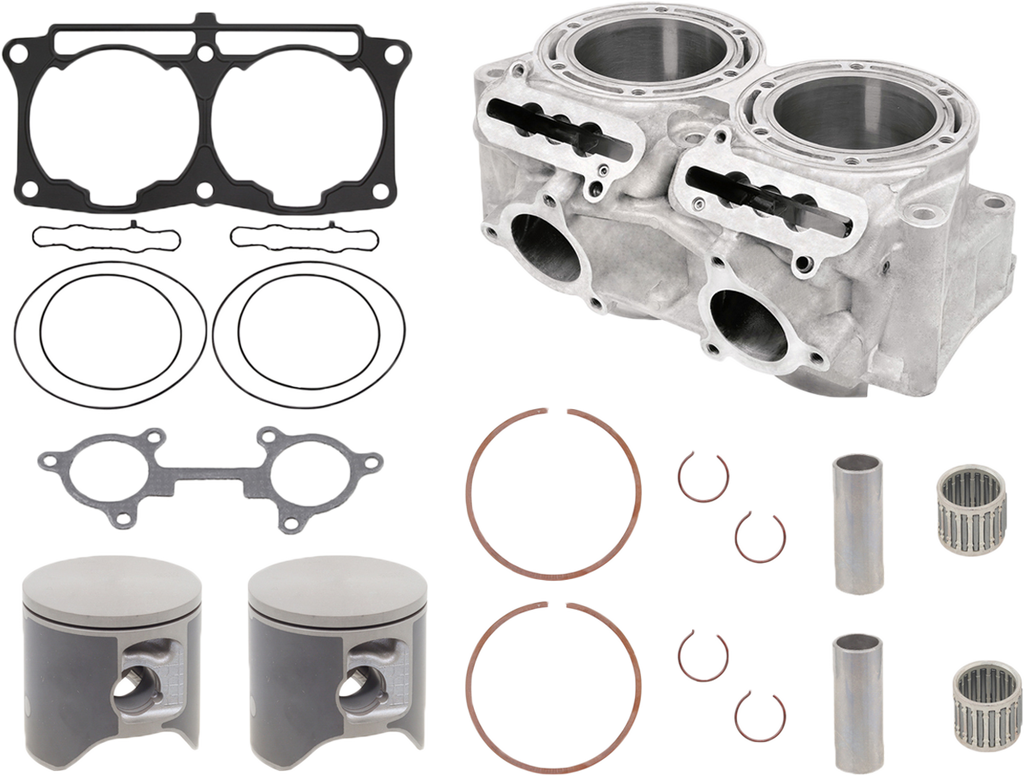 SP1 engine cylinder kit with polished components, part number 541-90209K, featuring detailed metal surfaces for engine repair or upgrade.