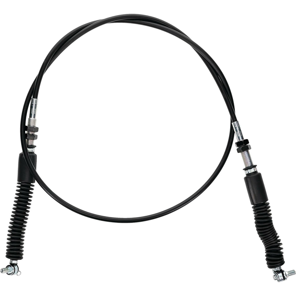 All Balls UTV shift cable with hydraulic control lines, featuring metal fittings and flexible cable for easy shifting.