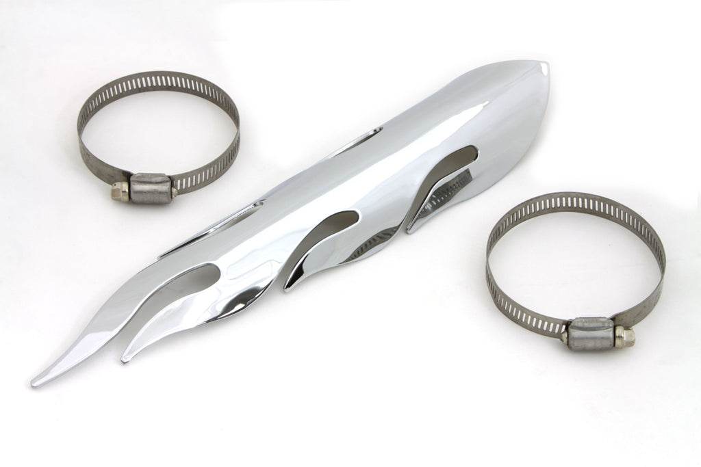 Exhaust Heat Shield Flame Style