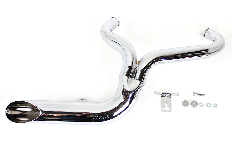 Factory Sample FXD 2:1 Lake Side Pipe Exhaust Chrome