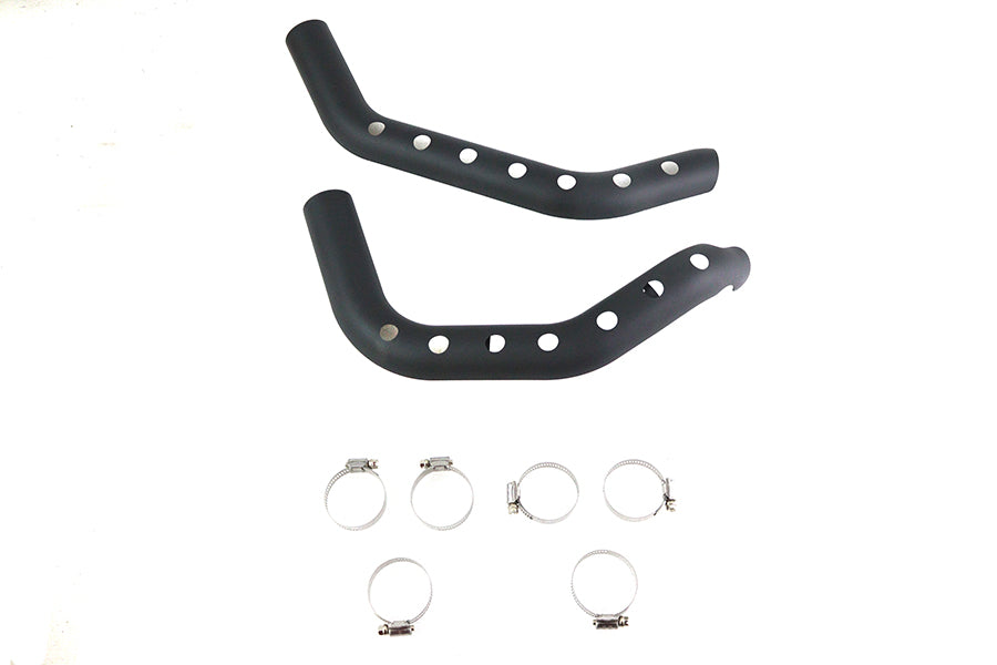 Drilled Heat Shield Set Black