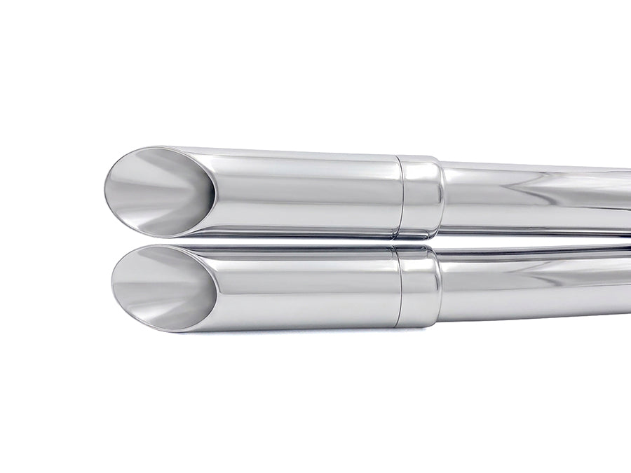 1-3/4 inch Turn Out Exhaust Tip Set Chrome
