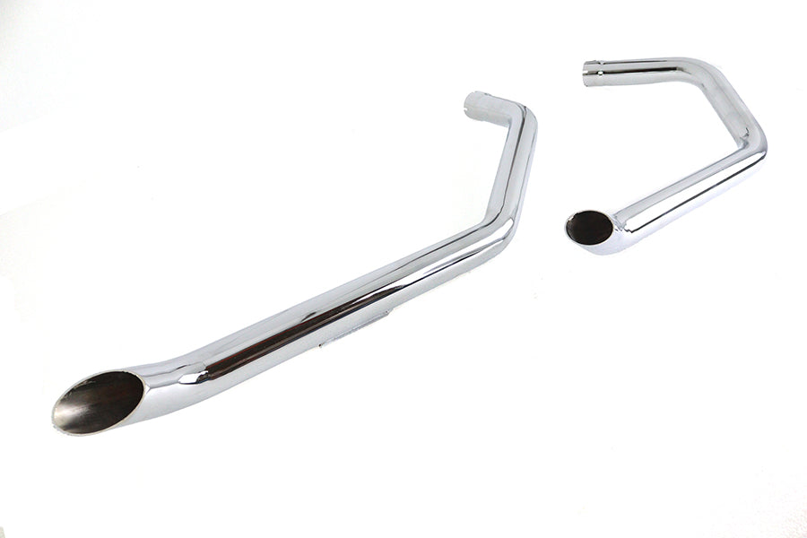 Factory Sample Wyatt Gatling Exhaust Drag Pipe Set Chrome