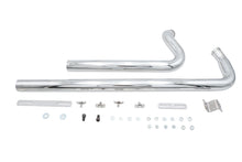 Load image into Gallery viewer, Factory Sample Exhaust Drag Pipe Set Chrome Shotgun Style