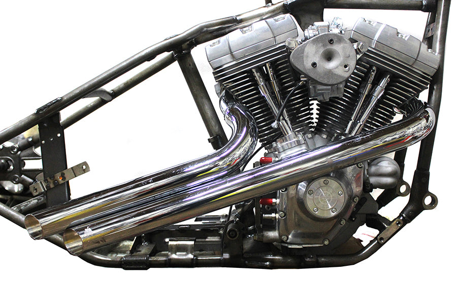 Factory Sample Viper Drag Pipe Set Chrome