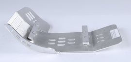 Devol Skid Plate 60-7205, durable metal undercarriage protection for off-road vehicles, shown installed on a vehicle underside.