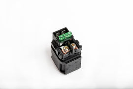 Ricks Motorsport Electric Starter Solenoid 27-65103, an automotive electrical component with wiring terminals and metal casing.