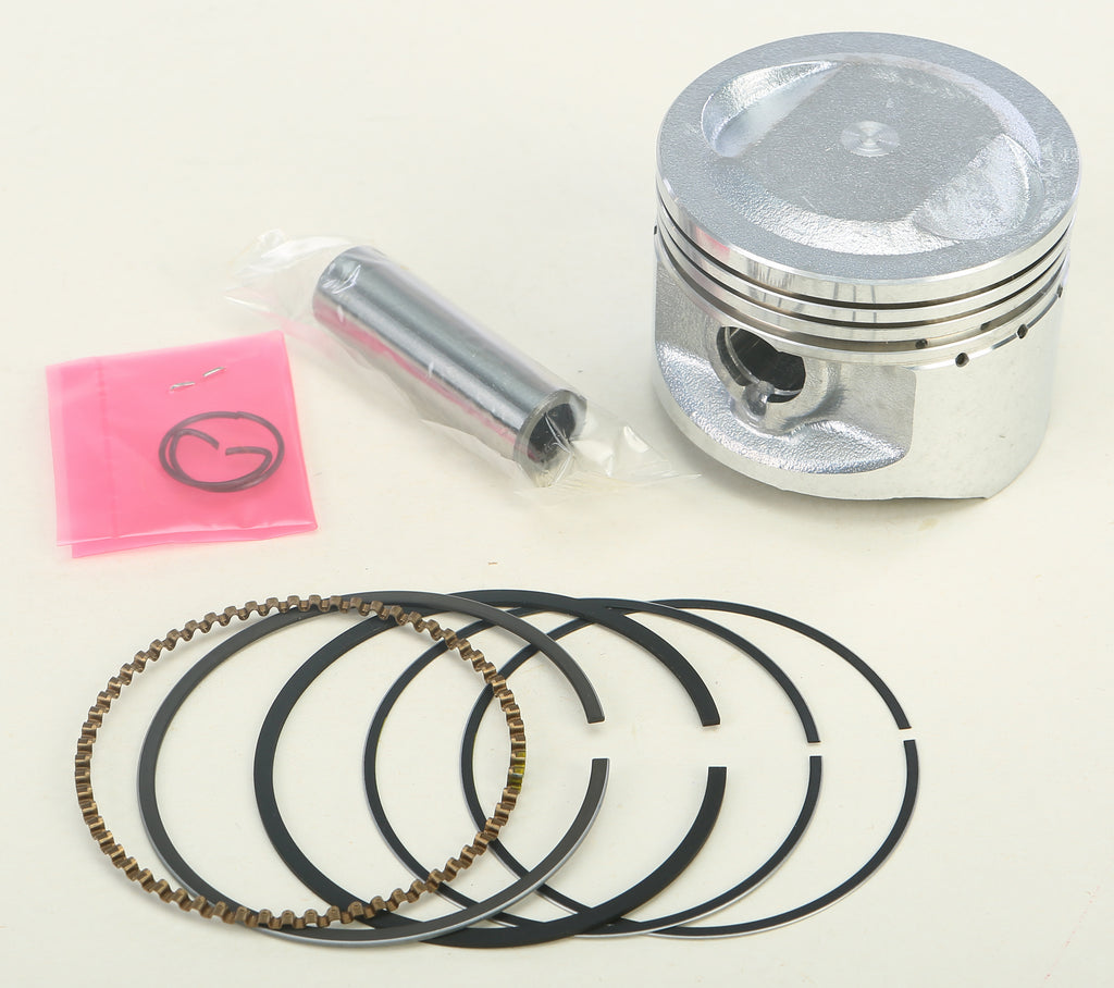 BBR 120cc Big Bore Piston Kit for engine, showing the aluminum piston components with rings and hardware included.