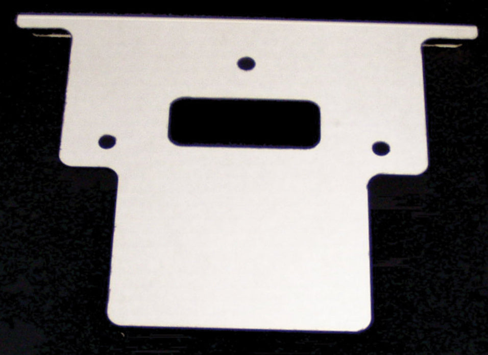 ModQuad taillight mount with built-in light bracket for ATV or motorcycle, black metal construction, mounting hardware included.