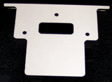 Load image into Gallery viewer, ModQuad taillight mount with built-in light bracket for ATV or motorcycle, black metal construction, mounting hardware included.