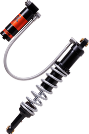 Fox 2.0 Podium Single Spring RC2 black suspension coil spring for mountain bikes, showing close-up of coil and brand logo.