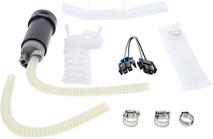 All Balls fuel pump kit 24-72011 for intake and carburetor fuel system, featuring various hoses and components on a white background.