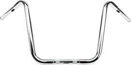HardDrive 1.25-inch 16-inch chrome ape-hanger handlebar for motorcycles, featuring a sleek, polished finish.