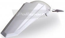 Load image into Gallery viewer, Polisport Plastics white rear fender for off-road bikes, model 64-58510, designed for durability and performance.