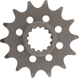 Steel Supersprox front 14-tooth motorcycle sprocket for Ducati 525 chain model, durable and precision engineered.