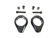 Charger l'image dans la galerie, Black Turn Signal Clamp Kit 41mm Forks