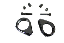 Charger l'image dans la galerie, Black Turn Signal Clamp Kit 41mm Forks
