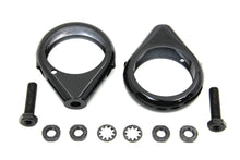 Charger l'image dans la galerie, Black Turn Signal Clamp Kit 49mm Forks