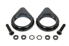 Charger l'image dans la galerie, Black Turn Signal Clamp Kit 49mm Forks