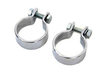 Charger l'image dans la galerie, Chrome 1-5/8 inch Muffler Body and End Clamp Set