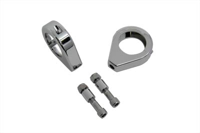 Chrome Turn Signal Clamp Kit 39mm Forks