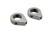 Charger l'image dans la galerie, Chrome Turn Signal Clamp Set 35mm Forks