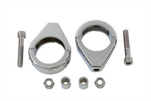Charger l'image dans la galerie, Chrome Turn Signal Clamp Kit 41mm Forks