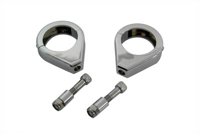 Chrome Turn Signal Clamp Kit 41mm Forks