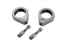 Charger l'image dans la galerie, Chrome Turn Signal Clamp Kit 41mm Forks