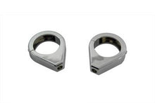 Charger l'image dans la galerie, Chrome Turn Signal Clamp Kit 41mm Forks