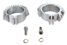 Charger l'image dans la galerie, Replica Chrome Finned Exhaust Clamp Set