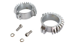 Charger l'image dans la galerie, Replica Chrome Finned Exhaust Clamp Set