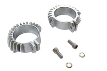 Charger l'image dans la galerie, Replica Chrome Finned Exhaust Clamp Set