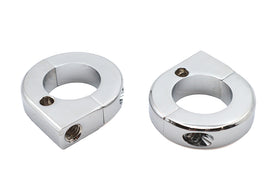 Chrome Universal Mount Clamp Set 1-1/8 inch