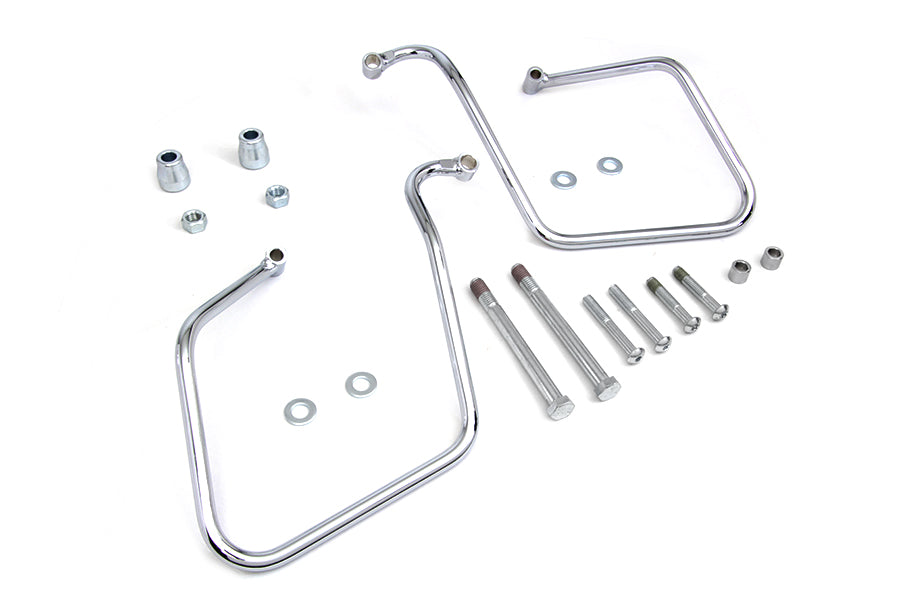Chrome Saddlebag Support Set