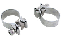 Charger l'image dans la galerie, Chrome 1-7/8 inch Muffler End Clamp Set