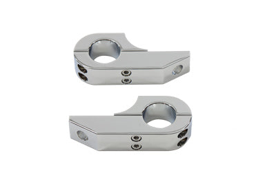 Footpeg Extender Clamp Set Chrome