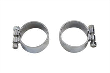Load image into Gallery viewer, Chrome Allen Type Exhaust Clamp Set Wide