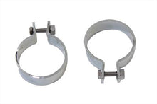 Charger l'image dans la galerie, Chrome 2 inch Muffler Body and End Clamp Set