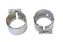 Charger l'image dans la galerie, Chrome 1-3/4 inch Seamless Exhaust Clamp Set
