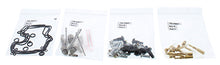 Load image into Gallery viewer, All Balls bike carburetor rebuild kit for intake and fuel system, with various gaskets and components laid out.