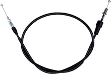 Load image into Gallery viewer, Motion Pro black vinyl throttle cable for motorcycle control lines, featuring a durable cable design.