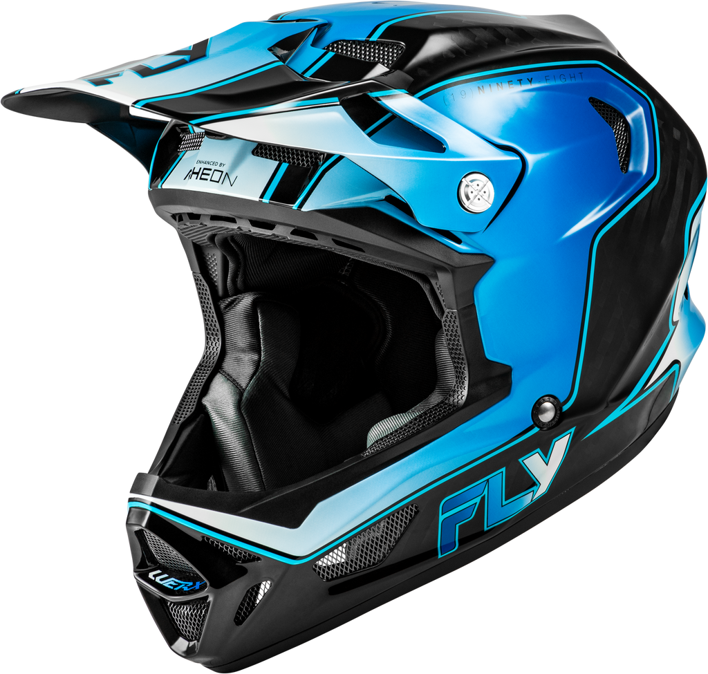Yth Werx R Flow Carbon Hlmt Black Carbon/Blue/White Yl
