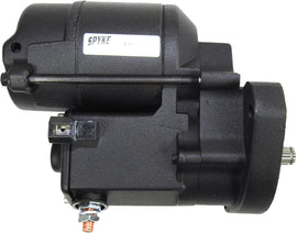 Spyke Black Starter 1.4kw for Buell models from 1986 to 2019, compatible with XL and 1994-2008 bikes, professional-grade motorcycle starter