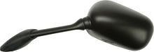 Load image into Gallery viewer, Emgo left motorcycle mirror with black arm and reflective mirror surface, designed for Yamaha models.