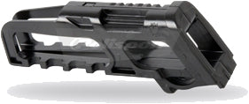 Polisport Plastics black chain guide for drive system, model 64-0104, showcasing the durable plastic construction and mounting points.