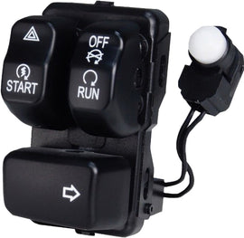 HardDrive Canbus switch control module in black, right side view with visible wiring and connectors for vehicle integration.