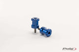 PUIG - Swingarm Spools Hi-Tech 6mm Blue 2/Pk - 561-4000BL