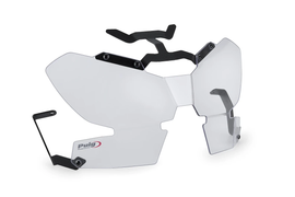 PUIG clear headlight protector for motorcycles, durable and transparent, fits Honda model 561-21904.