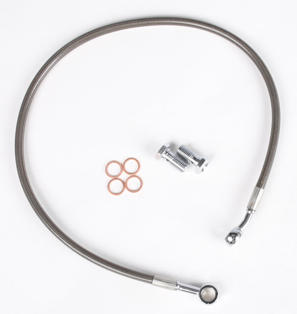 Streamline rear Honda brake line in smoke color, designed for reliable braking performance on Honda vehicles.